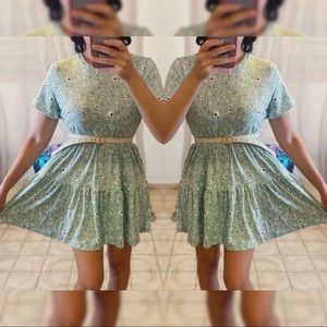 Baby doll dress ( exclude belt )